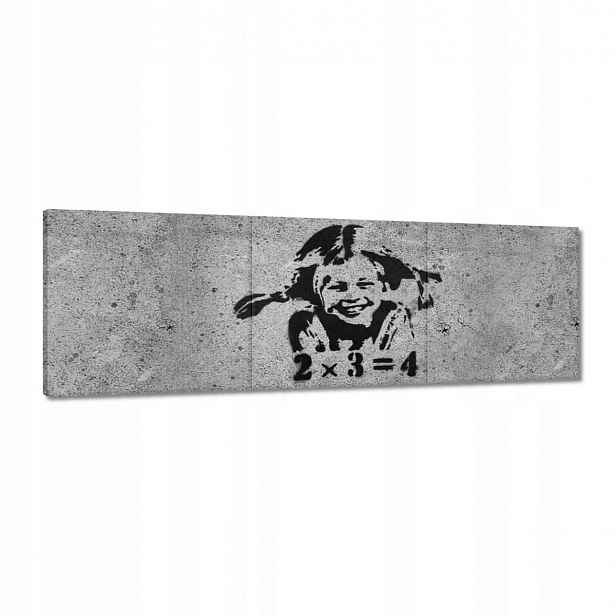 Obrazy 120x40 Banksy Dívka Pigi