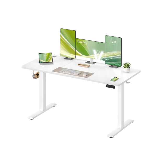 SONGMICS Elektricky nastavitelný psací stůl Vasagle Foral II 140 cm bílý