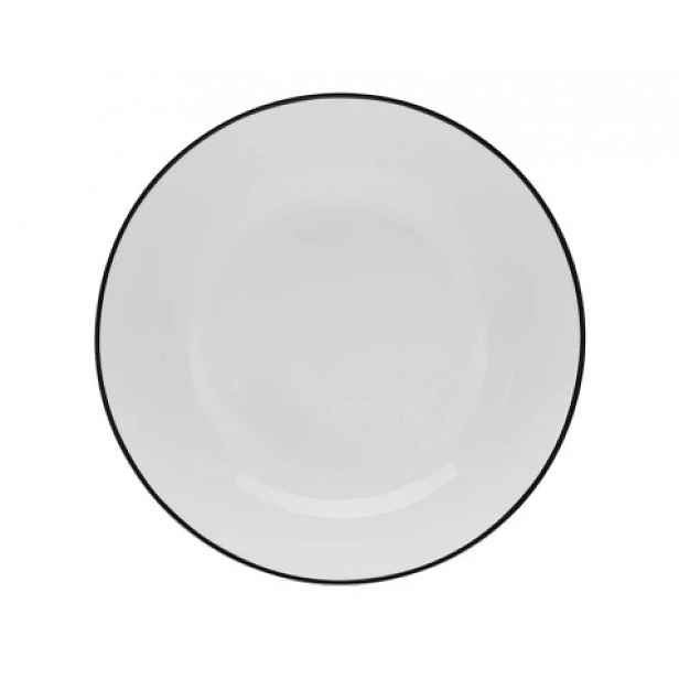 Hluboký talíř Luna Black Line 20 cm, bílý