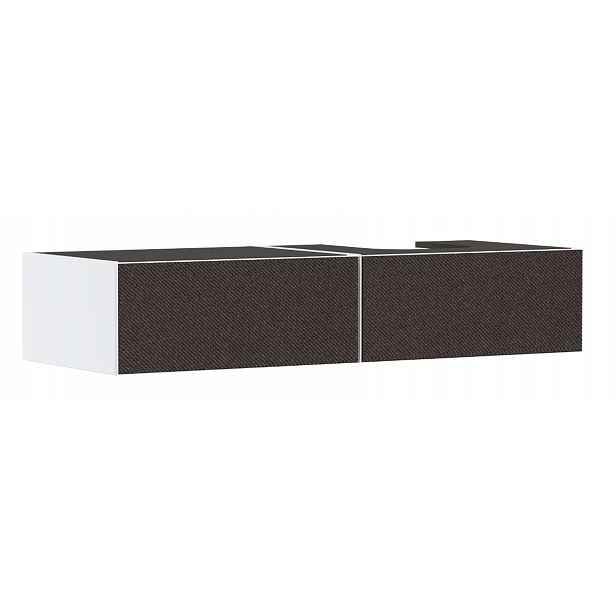 Hansgrohe Xevolos E - Umyvadlová skříňka, 28x137x55 cm, 2 zásuvky, matná bílá/textilní tmavá šedá 54322660