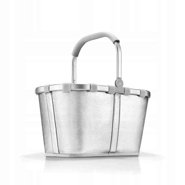 Košík Carrybag, stříbrný crackle, Reisenthel