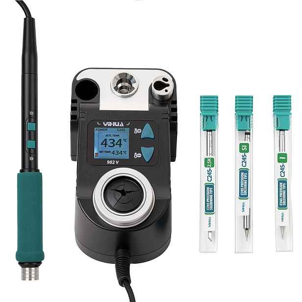 Pájecí stanice Yihua 982-V 60W hrot C245 s přesnou regulací v pažbě