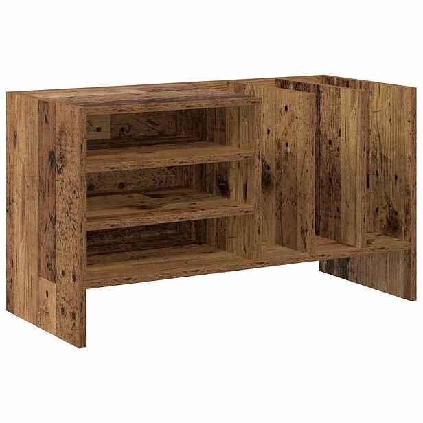 vidaXL Skříň na gramofonové desky Staré dřevo 78.5 x 35 x 45 cm