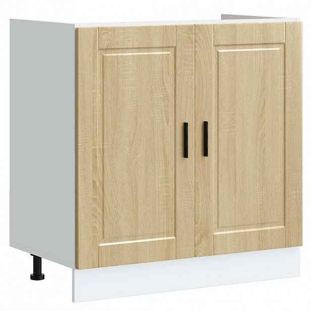 vidaXL Skříňka pod umyvadlo "Porto" dub sonoma 80x46x81,5 cm kompozit