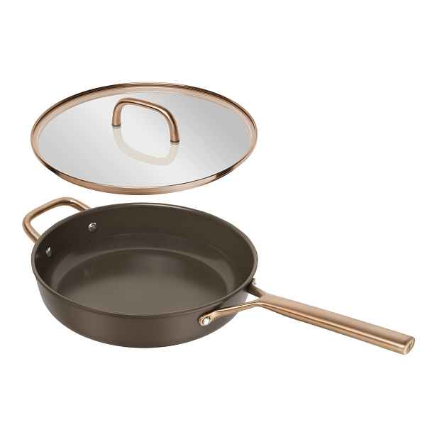 Zwilling Nepřilnavá soté pánev Milano s keramickým povrchem a skleněnou poklicí, Ø 28 cm / 4,0 l, hnědá 1035083