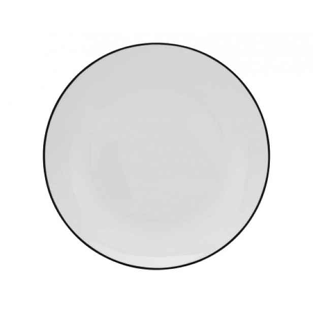 Dezertní talíř Luna Black Line 20 cm, bílý