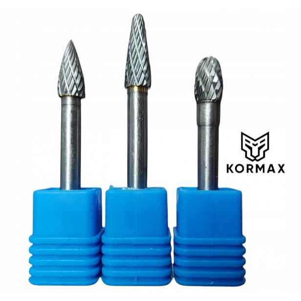 Fréza pilník vysokorychlostní rotační 8 mm na kov s karbidem Set 3ks