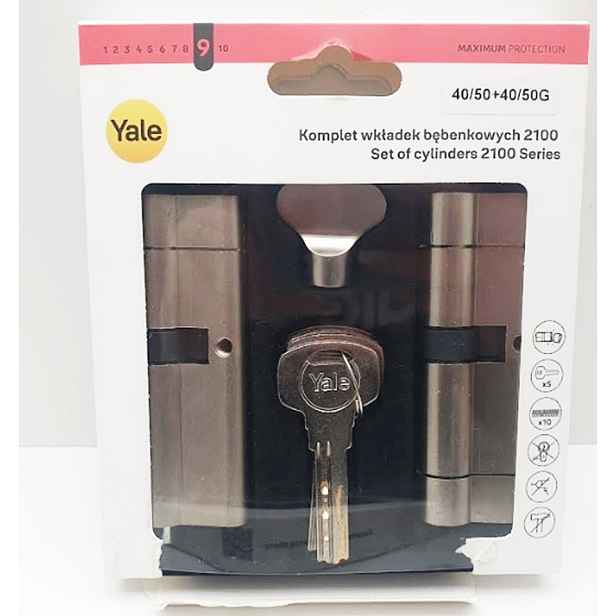 Vložky atestované Yale Max 40 x 50 mm