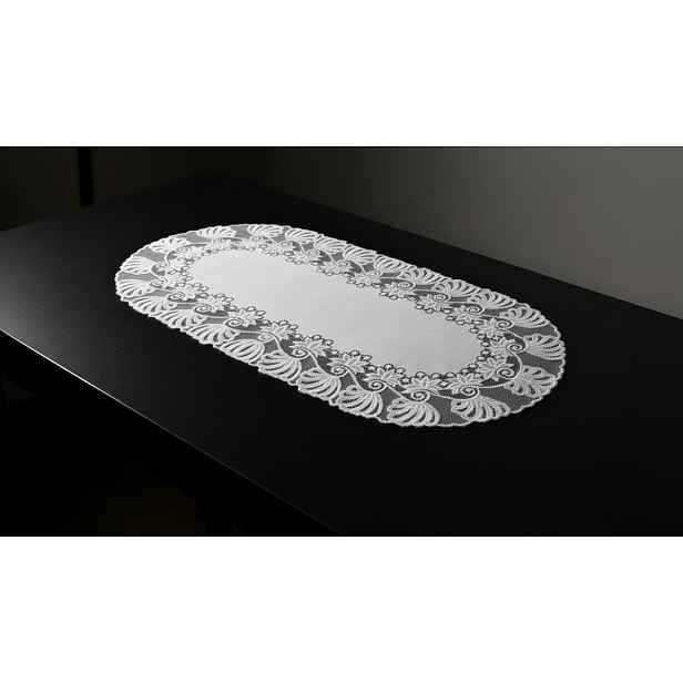 Žakárový ubrus - běhoun AGATA různé rozměry bílá MyBestHome Rozměr: 100x50 cm