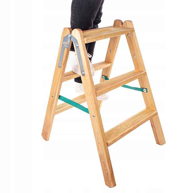 Žebřík 2x3 Stupňů Malířský Oboustranný 150 kg