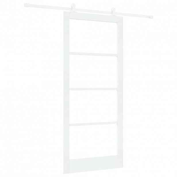 vidaXL Posuvné dveře ORKDAL 93 x 211 cm Masivní borové dřevo a sklo
