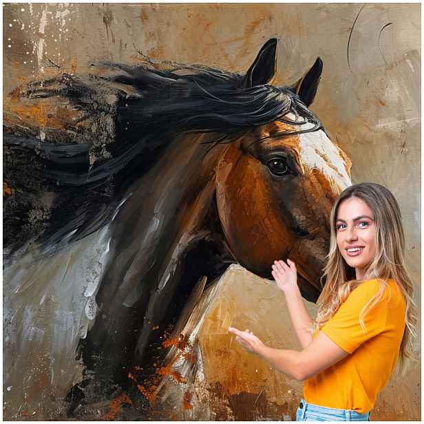 Fototapeta 3D Zvířata Kůň Koně 294x260 KK19F