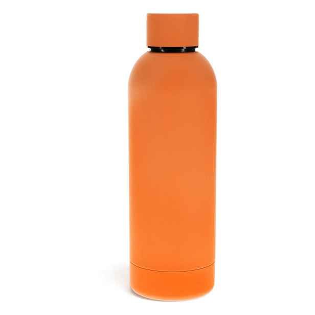 Oranžová cestovní nerezová lahev 500 ml – Rex London