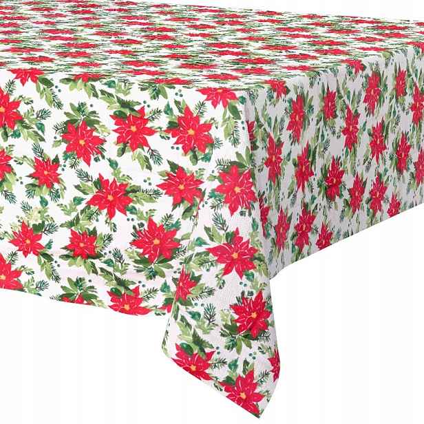 Vánoční ubrus odolný proti skvrnám 220 x 150 cm