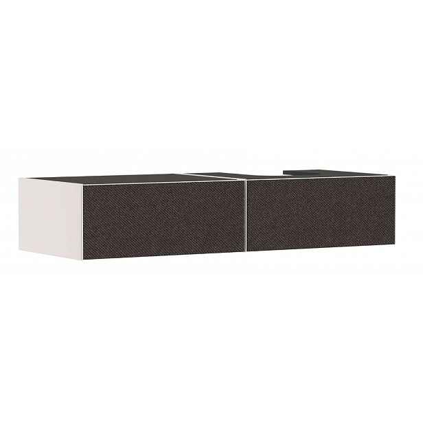 Hansgrohe Xevolos E - Umyvadlová skříňka, 28x137x55 cm, 2 zásuvky, matná béžová/textilní tmavá šedá 54323660