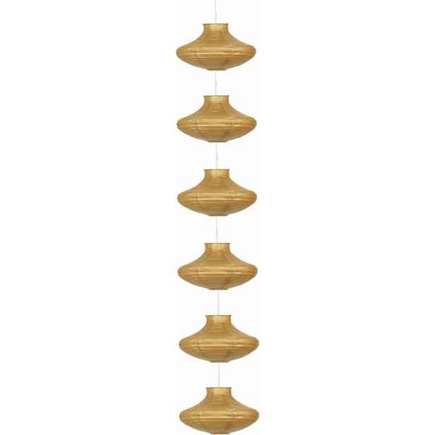 Lustr Candellux Griff 6xE14, zlatý, stmívatelný, IP20