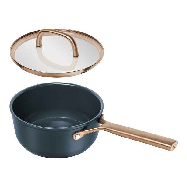 Zwilling Nepřilnavý rendlík Milano s keramickým povrchem a skleněnou poklicí, Ø 18 cm / 2,8 l, tmavě modrá 1035074