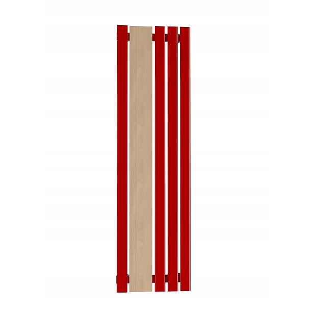 Dekorativní panelový radiátor Bello wood hook 160/52 Červený