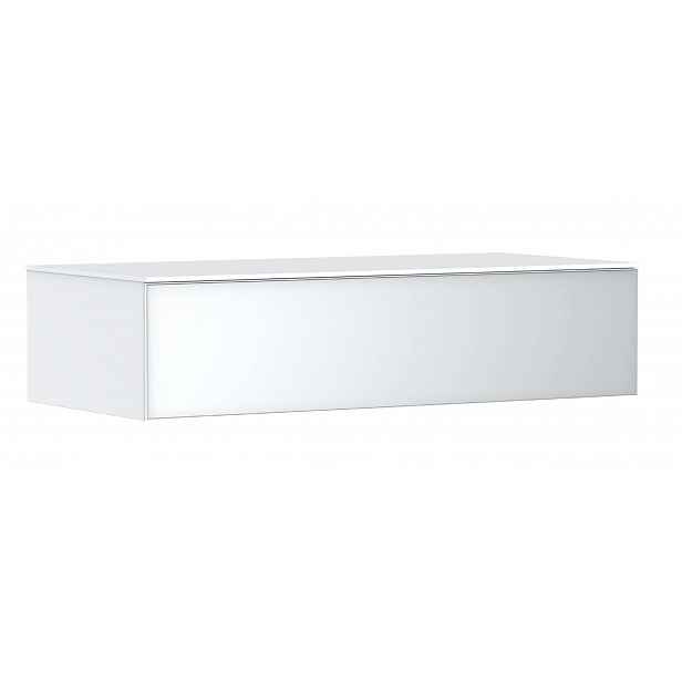 Hansgrohe Xevolos E - Boční skříňka, 29x118x55 cm, 1 zásuvka, matná bílá/metalická bílá 54325320