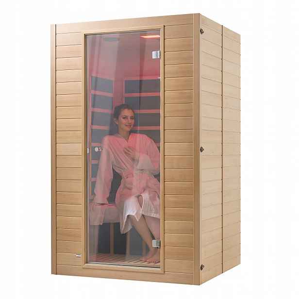 Infračervená domácí sauna pro 2 osoby dřevěná, nízká Emf Bluetooth