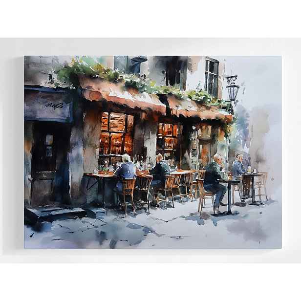 Plakát Město Ulice Pub Pivírna Pivo Restaurace Pohled 100x75