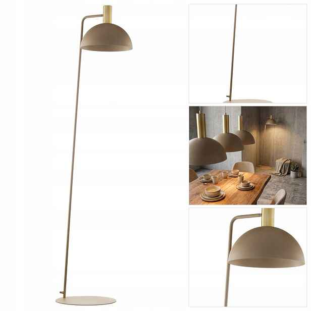 Stojací lampa béžová Vitrum Gold moderní v ložnici Sigma Lighting