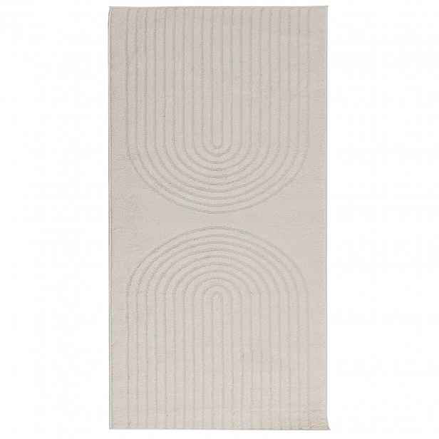 vidaXL Vnitřní koberec GALATI Krémová 80 x 150 cm Polyester