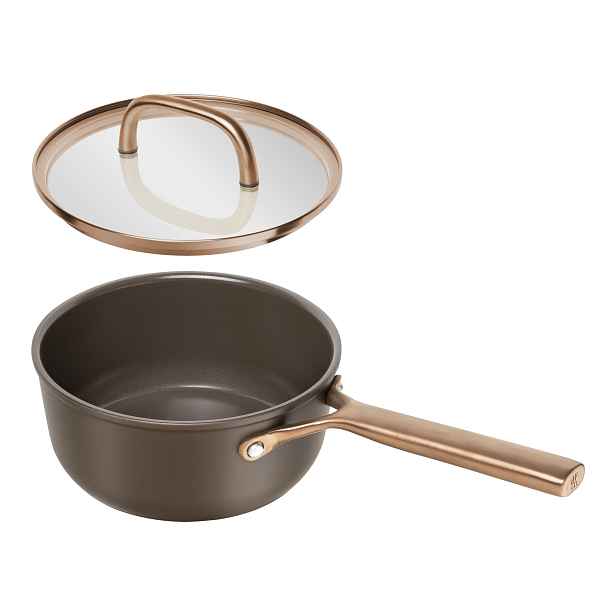 Zwilling Nepřilnavý rendlík Milano s keramickým povrchem a skleněnou poklicí, Ø 18 cm / 2,8 l, hnědá 1035082