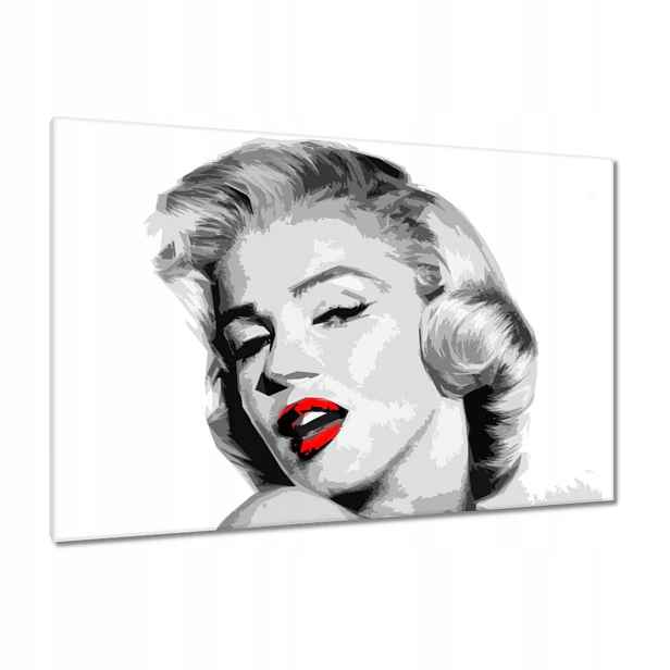 Obrazy 120x80 Marilyn červené rty