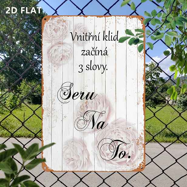 TEMU 2D plochá - 1 ks 2D plochá vintage kovová hliníková cedule | Hliníková , Vintage nástěnné umění, Dekorace do garáže, 12x8 palců, Nástěnná