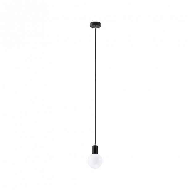 Černé závěsné svítidlo Nice Lamps Bombilla