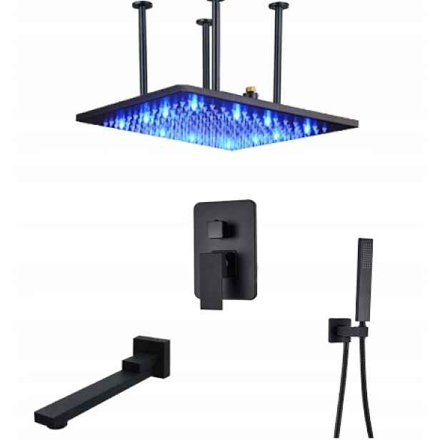 Podomítková Sada Vývod Dešťová Sprcha 50 cm Led