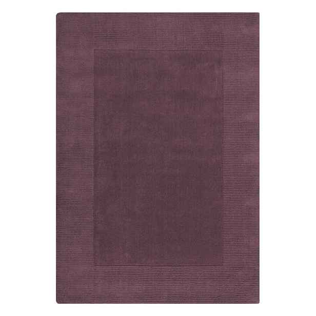 Tmavě fialový ručně tkaný vlněný koberec 200x290 cm Border – Flair Rugs