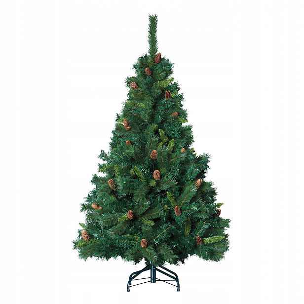 Umělý stromeček na kovovém stojanu, hustá, 150 cm