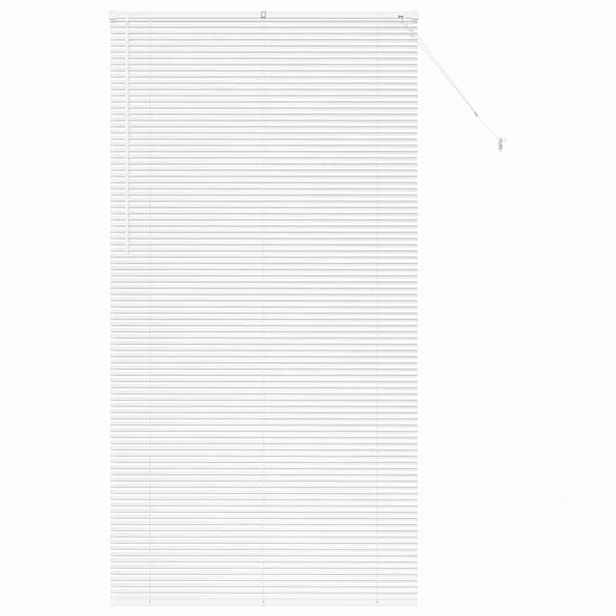 vidaXL Venet školní žaluzie Bílá 220 x 110 cm 25 mm Hliník