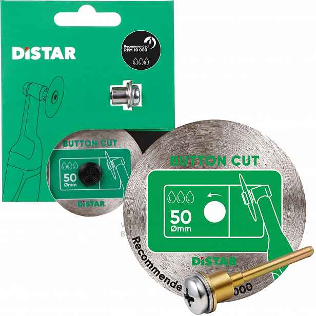 Diamantový Kotouč Distar 50 mm ButtonCut Gres Keramika 0.8 mm 11120159106