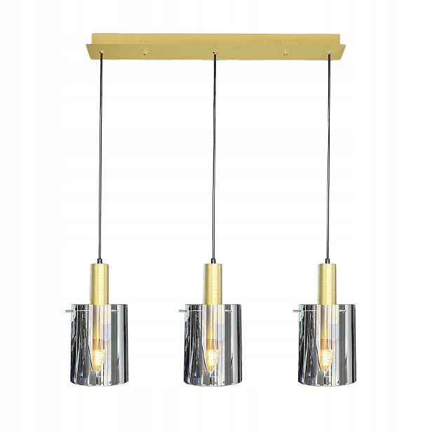 MiLAGRO Závěsná lampa Arcadia Gold 3Xe27 Stropní lustr Osvětlení
