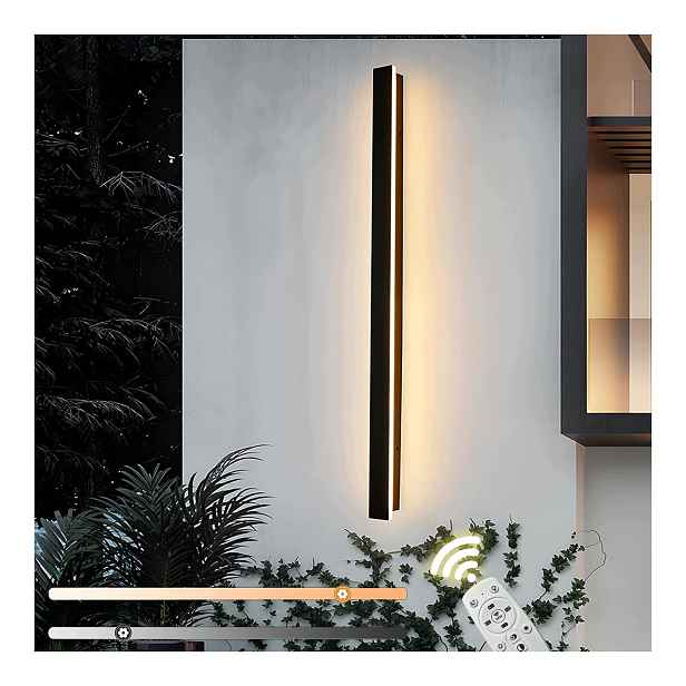 Venkovní Led nástěnná lampa 36W 150 cm s dálkovým ovládáním, stmívatelná, IP65 pro zahradu