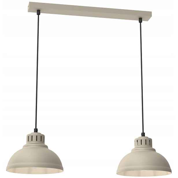 Závěsná lampa Sven Béžová Kovová Stínidlo ve skandinávském stylu