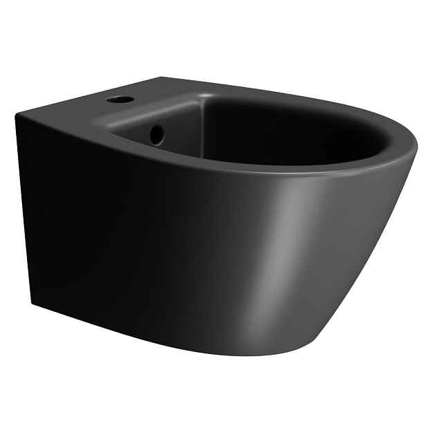 GSI MODO bidet závěsný, 37x52cm, černá mat