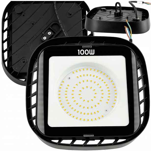 Průmyslová Led lampa 100W 11000lm Hermetická High Bay Extra Silná lampa