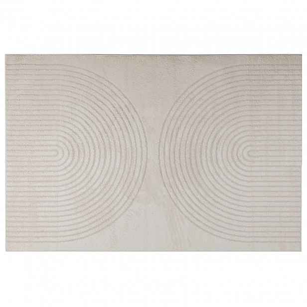 vidaXL Vnitřní koberec GALATI Krémová 140 x 200 cm Polyester