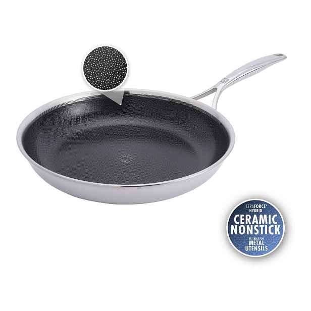 Zwilling Nerezová nepřilnavá pánev s hybridním keramickým povrchem Peak, Ø 30 cm 1034498