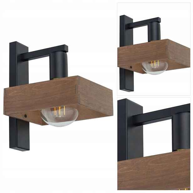 Černé nástěnné svítidlo Robin je moderní nad zrcadlem v chodbě Sigma Lighting