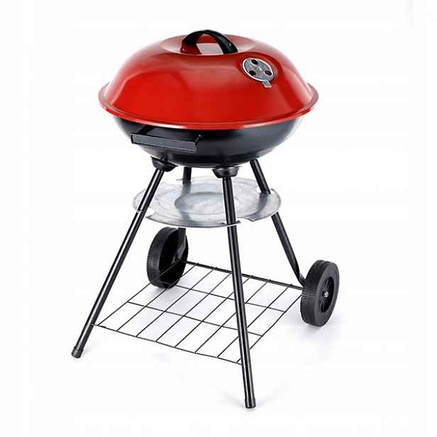 Turistický Piknikový Gril Na Dřevěné Uhlí S Víkem Bbq