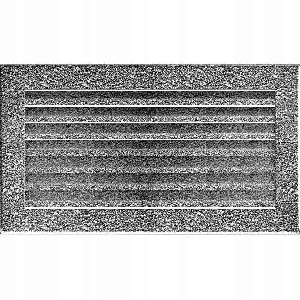 Krbová mřížka Fresh 17x30 černo-stříbrná