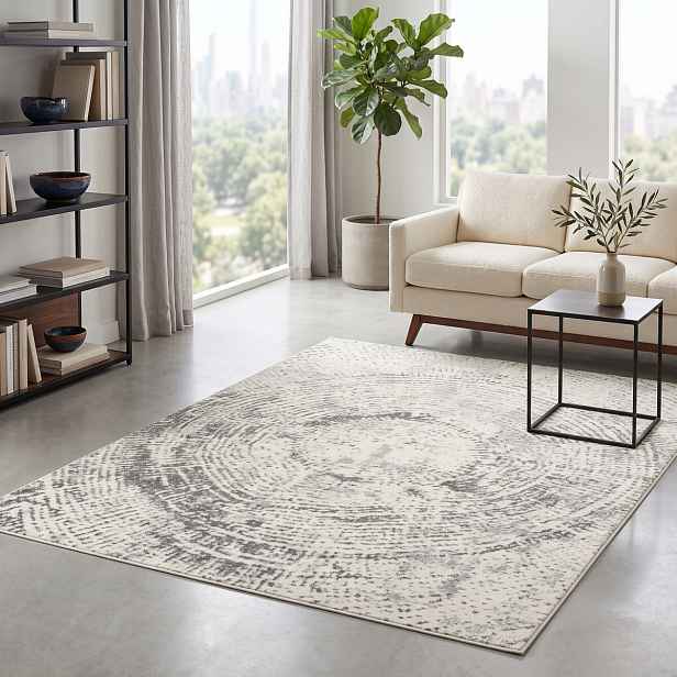 Kusový koberec Aurora 55 Grey, 80x150, šedá, kancelář, Angel Carpet