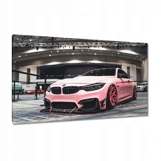 Obrazy 120x70 Růžové Bmw Auto