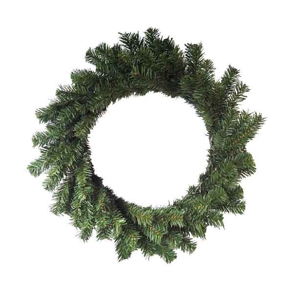 Umělý zelený věnec nezdobený, pr. 50 cm, pr. 50 cm