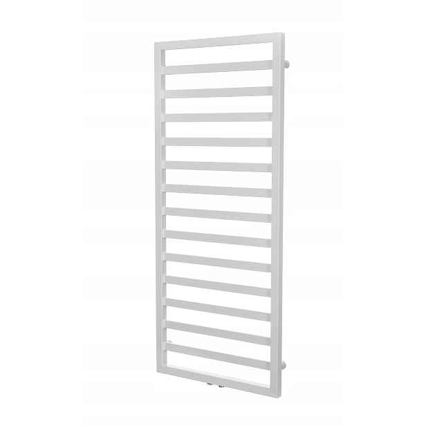 Žebříkový radiátor Vinolli Vodní rám 520 W 1240 x 530 mm Bílý Mat